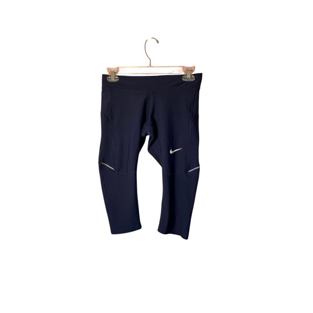 Nike women’s dry fit stay warm running Capri leggings S/S
